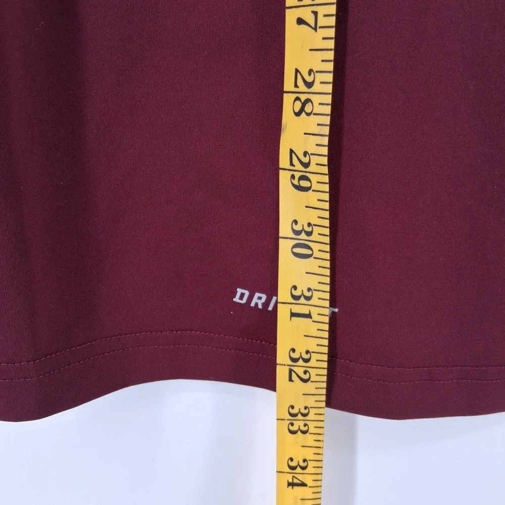 Nike Pro Combat Shirt Mens 3XL Dark Maroon Compression Dri-FIT Short Sleeve